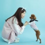 [찰리마켓1st] 특이한 강아지옷 강아지스카쟌 엄마 스카잔 커플룩으로 장착하고 콧바람 쐬러 가용~