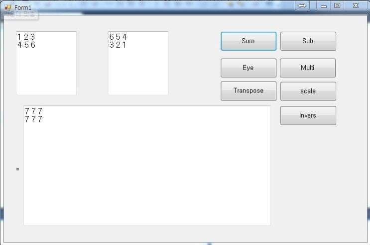 C 언어에서 행렬 다루기 예제 - Matirx C code example C# code Program : 네이버 블로그