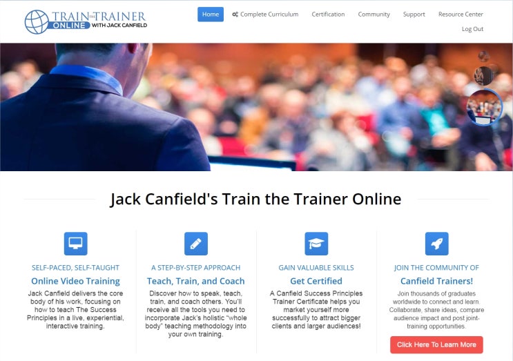 영혼을 위한 닭고기 수프의 저자 잭캔필드의 석세스프린서플 Success Principle trainer과정에 등록하다 ...
