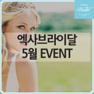 웨딩드레스속옷 엑사브라이달 5월 이벤트 - 세트상품 구매 시 팬티/팬츠 50% 할인 이벤트