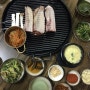 안동 삼겹살 & 쫀득쫀득 돼지껍데기가 맛나는 장군주먹고기 반찬까지 맛나 :)