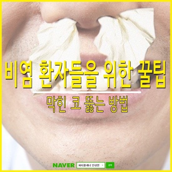비염 가지고 계신분들을 위한 막힌 코 뚫는 방법 : 네이버 블로그
