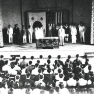 1946년 9월 국립부산대학교 개교식 및 아서 린 베커 총장 취임식