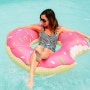 [공구중] 도넛튜브, 백조튜브, 음료수 컵 튜브 Donut Pool Float, Donut Drink Holder Pool Float set