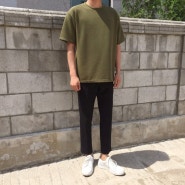 남자 여름 슬랙스 카키 티셔츠 코디 100% 완성 TIP!!