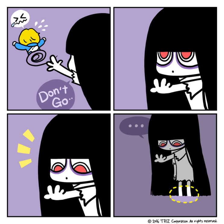 [Bella.EP02] 가지마! - (네컷만화/웹툰/카툰/캐릭터디자인/일러스트/character/illust/유령/소녀/호러 ...