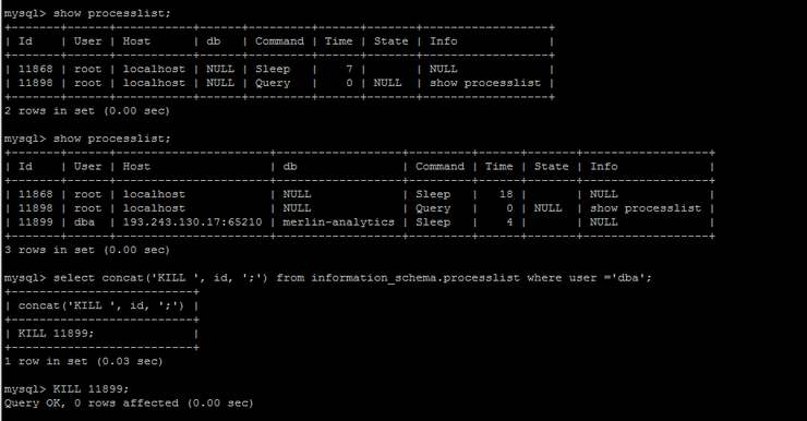 mysql processlist : 네이버 블로그