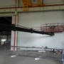 고령스카이 성주스카이 공장안 페인트 도색작업 고소작업차 대여.