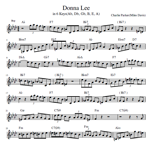 Donna lee notes. Donna lee. Донна ли ноты. Donna lee. Donna lee.