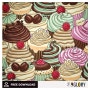 [무료패턴소스]나인글로리 컵케익 텍스타일디자인,Cupcake