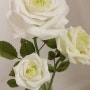 클레이플라워(clay flower)/클레이장미/클레이꽃(흰색장미)/봄내리는클레이다락방(봄다방)_클레이아트