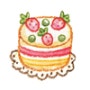 수채색연필 생일 케이크