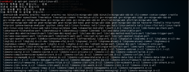 Kali linux Metapackages : 네이버 블로그