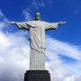 브라질 리우 Rio 코르코바도 언덕의 리우데자네이루 예수상