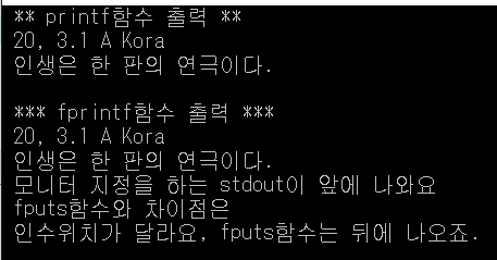 C언어 코딩 printf함수 VS fprintf함수 : 네이버 블로그
