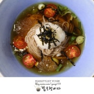 살얼음 동동 시원한 무즙육수와 즐기는 여름별미 ; 쯔유 메밀소바 만들기(냉모밀 만들기)
