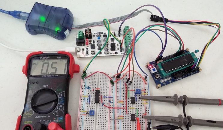 MCP41010 디지털 가변저항(Digital Potentiometer, AVR ATmega32) : 네이버 블로그