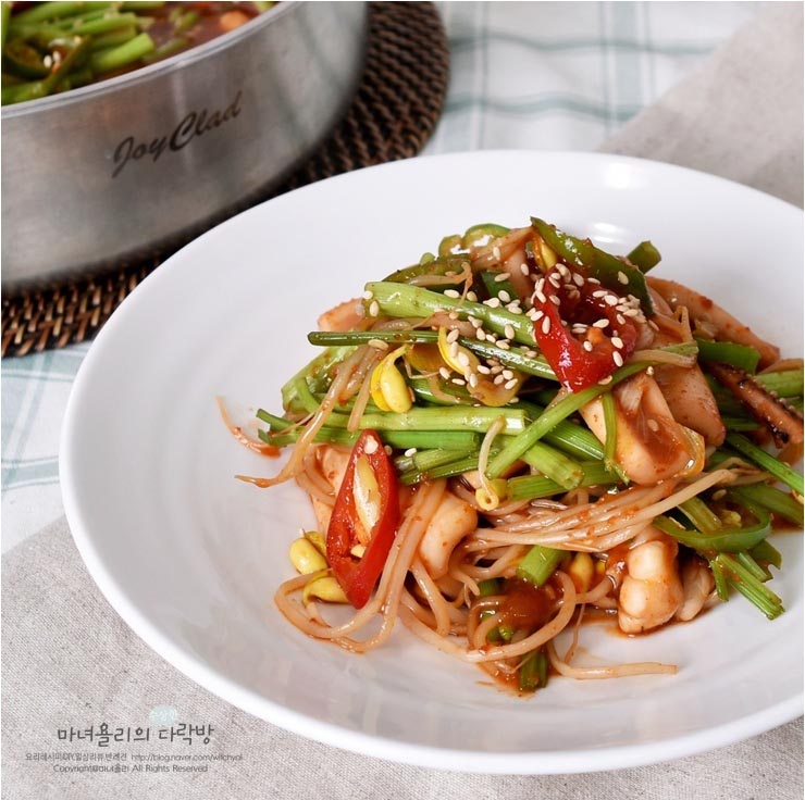 오징어콩나물찜, 해물찜 부럽지 않은 맛있는 저녁메뉴 : 네이버 블로그