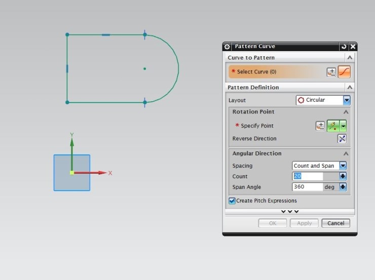 [UG-NX Sketch] UG-NX 스케치 기본편 #6 (Pattern Curve) : 네이버 블로그