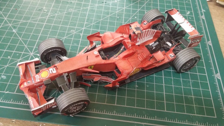F1 Paper Model - Ferrari F2008 Paper Car : 네이버 블로그