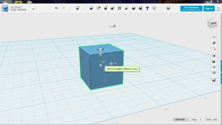 123d design Transform 설명 : 네이버 블로그