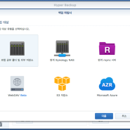 시놀로지 NAS 하이퍼 백업하기