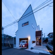 [일본 주택] 카나가와 2층집 게러지하우스 차고주택