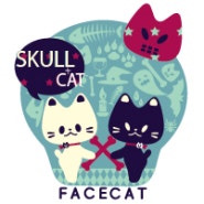 FACECAT_Cuty Skullcat Halloween_페이스캣_고양이캐릭터브랜드