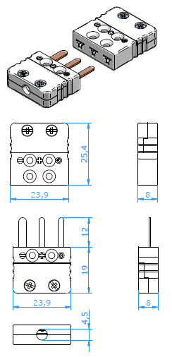 RTD커넥터 , PT100커넥터, PT1000커넥터, K-Type 3P , HAMITHERM, RTD Connector ...