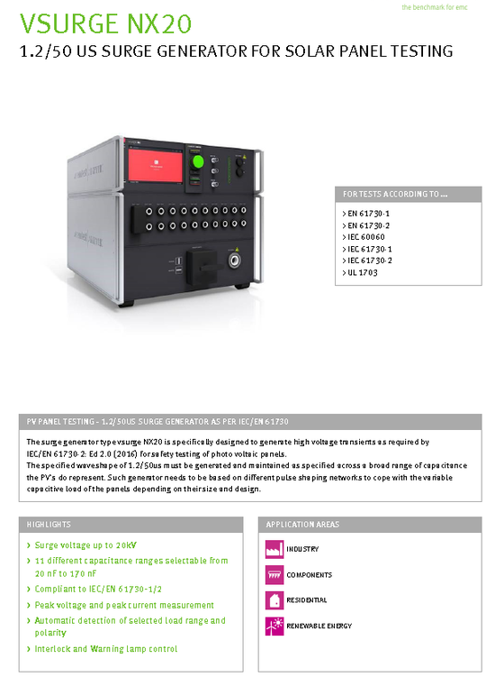 [NEW] VSURGE NX20_1.2/50 surge generator for solar panel testing : 네이버 블로그