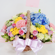 [울산꽃배달] 울산꽃집 천리향플라워에서 고객님께 배송된 꽃바구니 입니다.