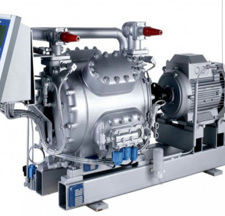 Sabroe reciprocating compressor opentype CMO 24-26-28.,사브로 개방형 압축기 ...