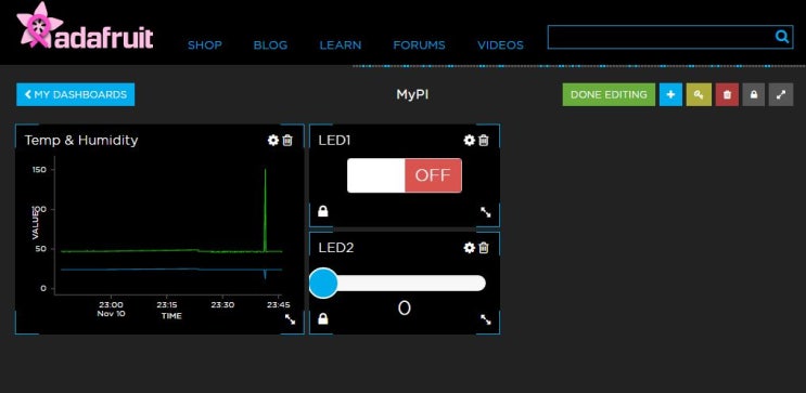 [라즈베리파이] Adafruit IO (https://io.adafruit.com) : 네이버 블로그