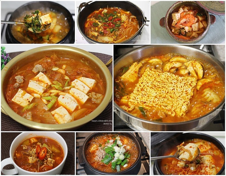 찌개종류 모음, 얼큰한 찌개요리 모여라! : 네이버 블로그