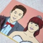 결혼선물 팝아트 커플 초상화