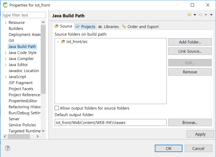 [eclipse] Dynamic Web Project - java build path : 네이버 블로그