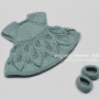 손뜨개로 디즈니돌(베이비돌) 인형옷 만들기: Knitting-①