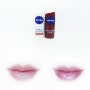 니베아 립케어 케어 앤 컬러 보드로 & 립케어 블랙베리 샤인으로 촉촉한 입술 만들기