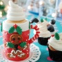 크리스마스 머그 케이크 만들기 : 산타 컵케이크 만들기 :레이디디저트