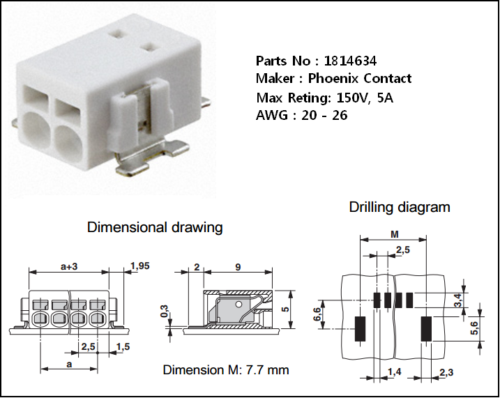 PCB terminal block - PTSM 0,5/ 2-2,5-H SMD WH R24 - 1814634 : 네이버 블로그