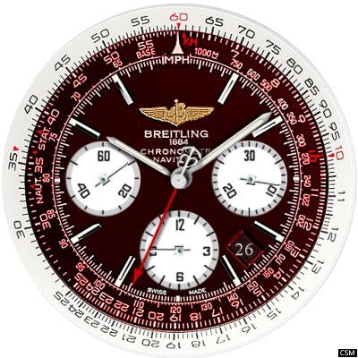[WatchFace] Breitling-Navitimer-Red : 네이버 블로그