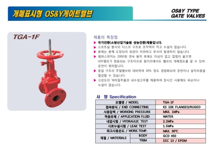 소방용 게이트밸브(Kfi인증품) Osy밸브 : 네이버 블로그