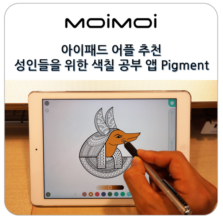 아이패드 어플 추천, 디지털로 만나는 컬러링 북 성인 색칠 공부 앱 Pigment : 네이버 블로그