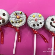 오레오로 눈사람 롤리팝 쿠키 만들기!
