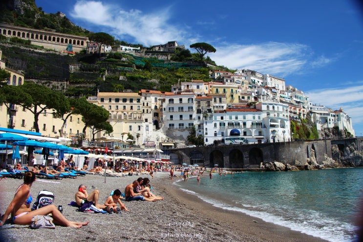 이탈리아 남부 :아말피 해안,포지타노에서 아말피 이동 및 아말피 해변 : 네이버 블로그