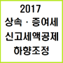 [고양시 세무사] 2017 증여 신고세액공제 하향 조정