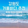 강원도 겨울바다 추천 /조용&분위기굿