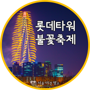 롯데타워 불꽃축제, 개장을 알리는 화려한 야경