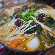 (광주 첨단 맛집) 담양 창평 국밥 :: 얼큰한 곱창전골! 국밥 맛집