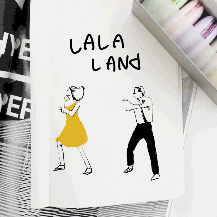 라라랜드 LALA LAND 일러스트와 함께 춤을 네이버 블로그